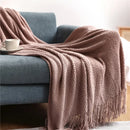 plaid tricoté doux moderne pour salon chambre