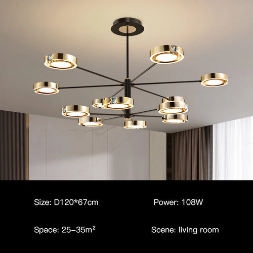 suspension led moderne au design minimaliste élégant pour intérieur - vue 18 sur 18