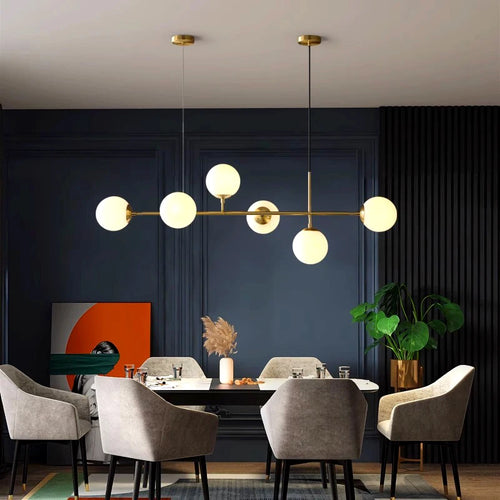 lustre led moderne pour éclairage intérieur suspendu - vue 3 sur 14