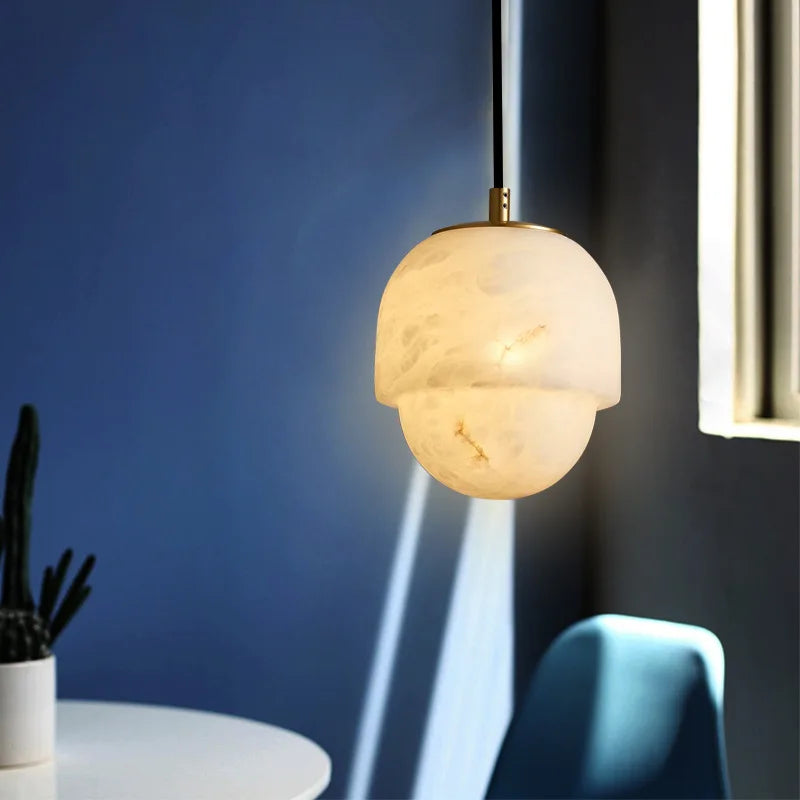 Suspension rondes en marbre