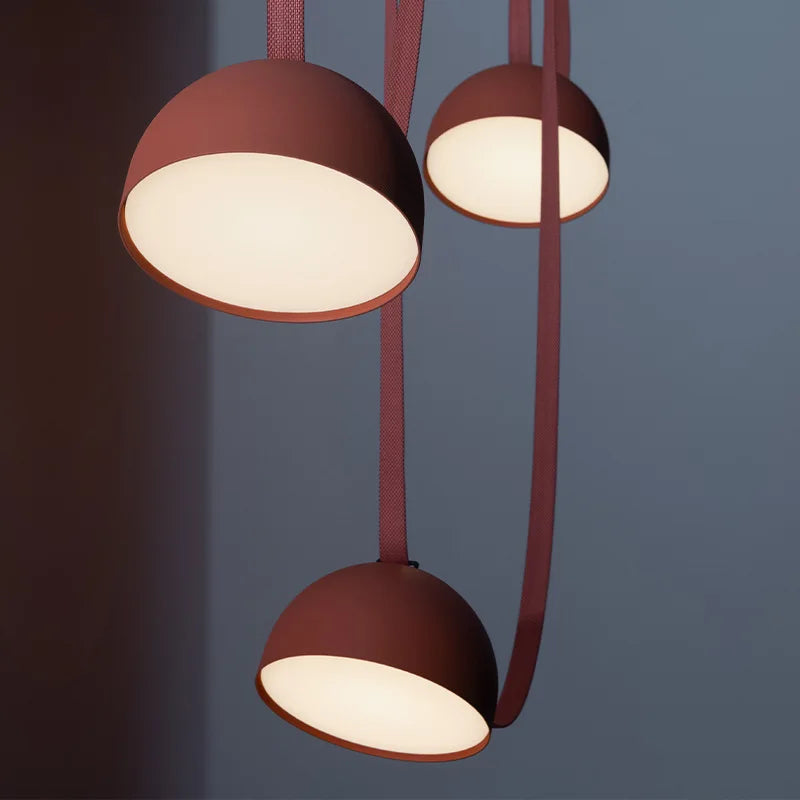 lustre led artistique en forme de ceinture pour intérieur - vue 5 sur 9