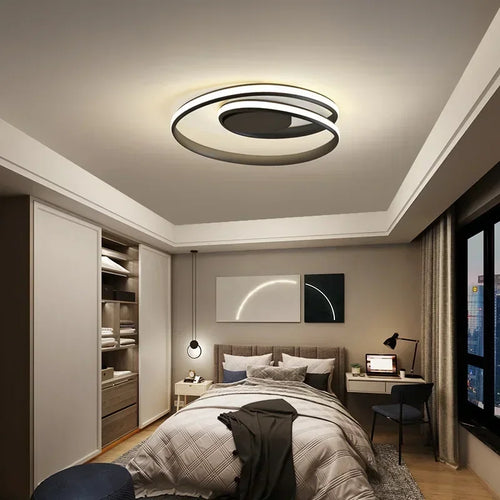 plafonnier moderne en aluminium led créatif nordique - vue 7 sur 12