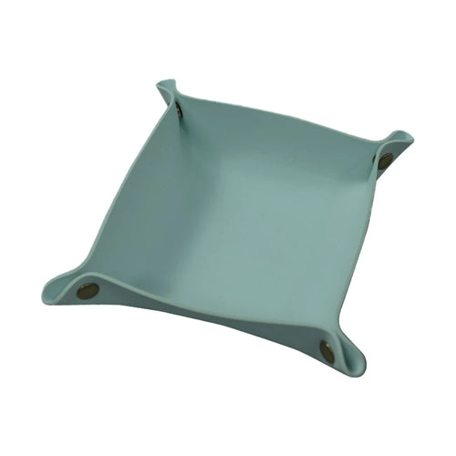 plateau pliable en cuir pour rangement divers et décoration - vue 9 sur 13