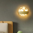applique murale led de luxe en plumes minimaliste moderne