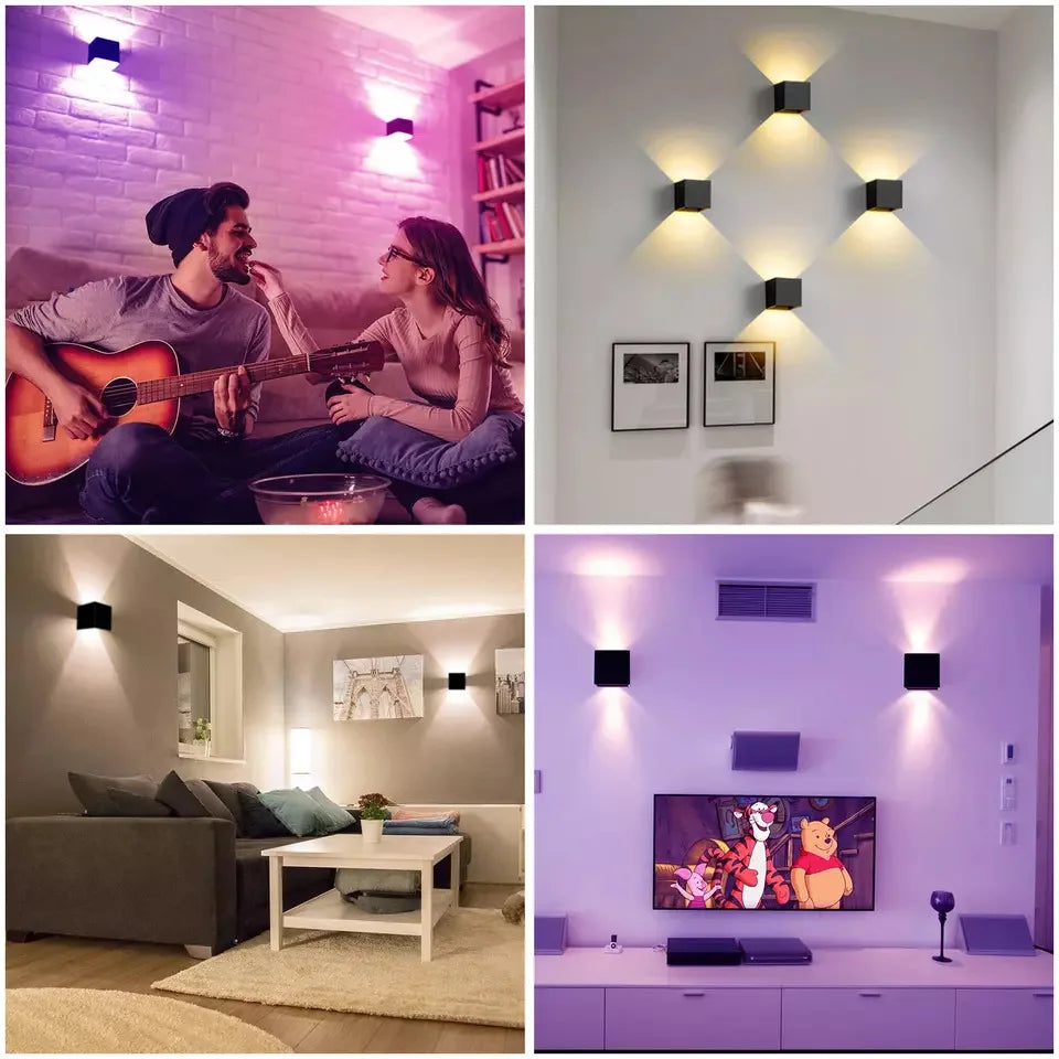applique murale extérieure intelligente avec lumière rgb et cct - vue 6 sur 10