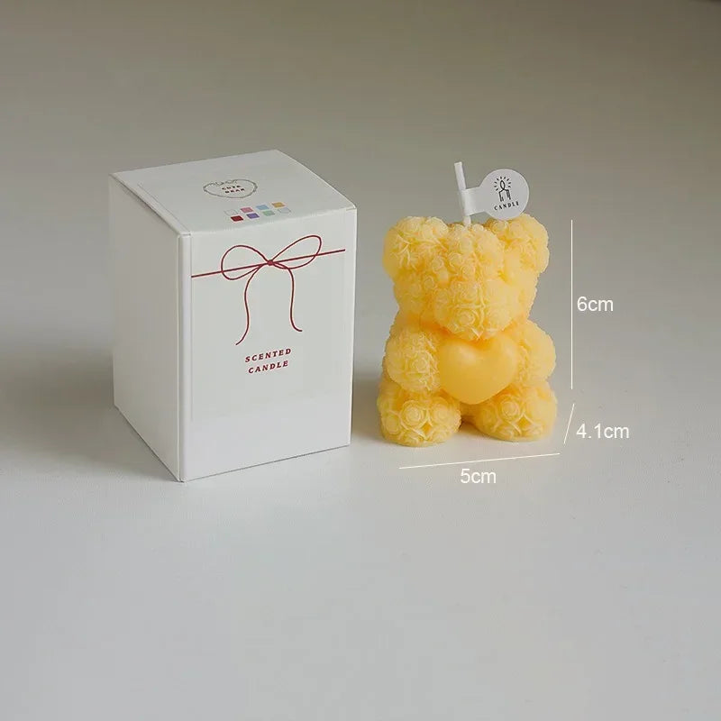 bougie ours en cire de soja parfumée pour détente - vue 11 sur 13