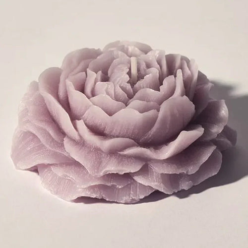 bougie parfumée fleur de pivoine en cire de soja décorative - vue 10 sur 10