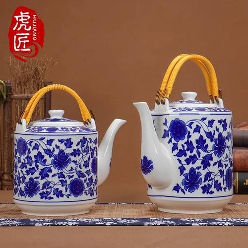 Théière en céramique jingdezhen grande capacité style chinois - vue 6 sur 7
