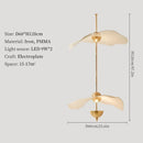 suspension moderne en forme de feuille de lotus style nordique décoratif
