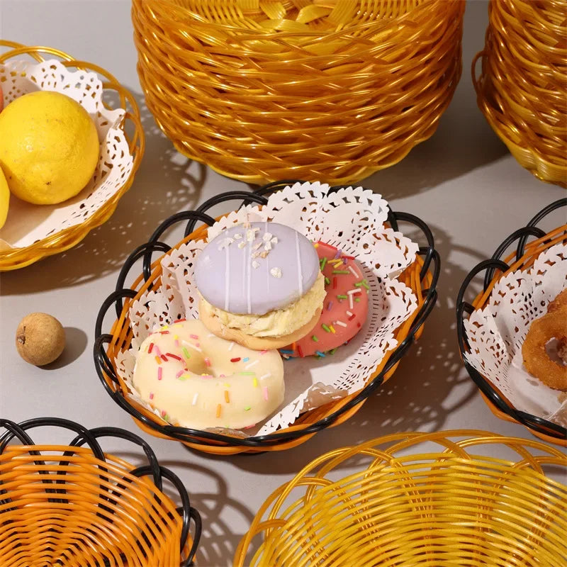panier à fruits en rotin pour stockage alimentaire et décoration - vue 6 sur 10