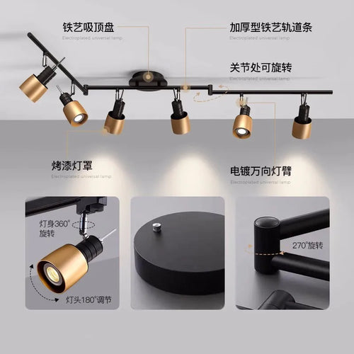 plafonnier led design pour salon bar et bureau - vue 10 sur 17