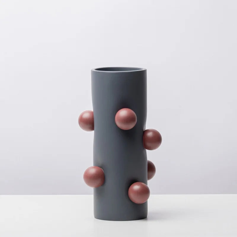 vase créatif géométrique pour composition florale décorative - vue 3 sur 9