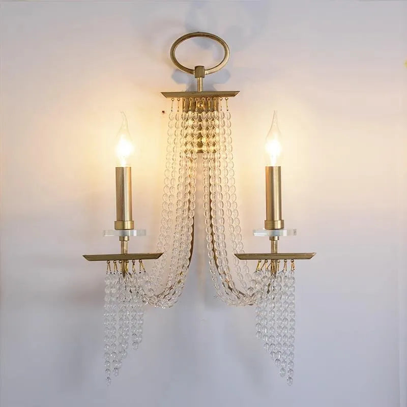 applique murale led décorative en cristal moderne et luxueuse - vue 3 sur 8