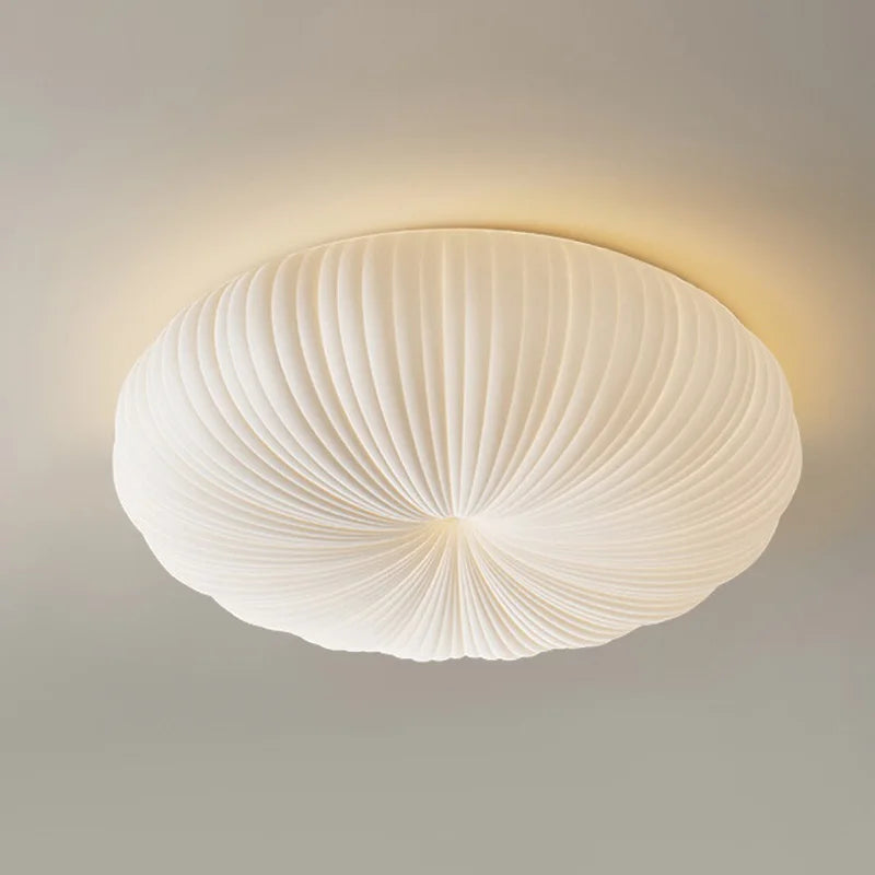 plafonnier led moderne abat jour citrouille luminaire à intensité variable - vue 1 sur 7