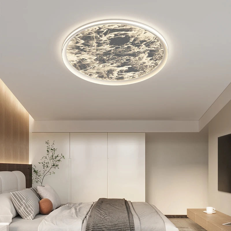 plafonnier moderne en forme de nuage étoilé style nordique luxueux - vue 4 sur 18