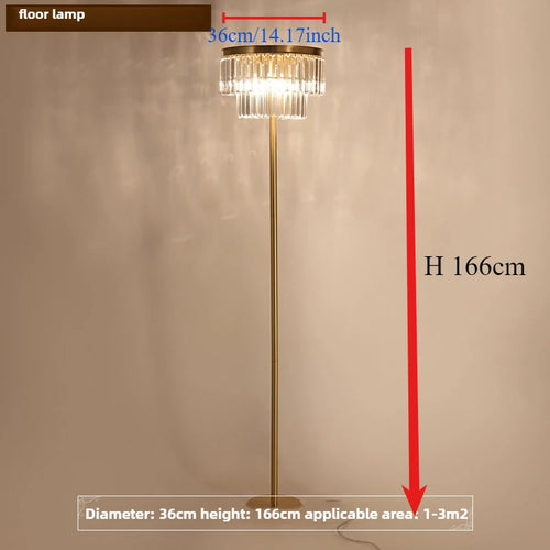 lampe de bureau en cristal de cuivre design moderne luxe