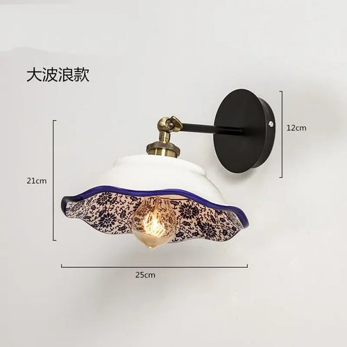 applique murale moderne en porcelaine rétro pour décoration intérieure - vue 10 sur 9