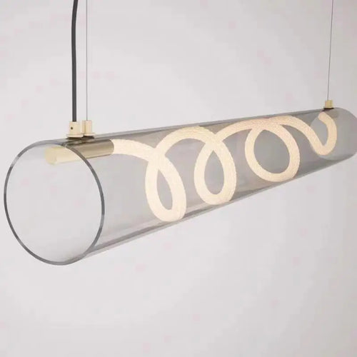 lustre design en acrylique pour éclairage décoratif intérieur - vue 2 sur 7