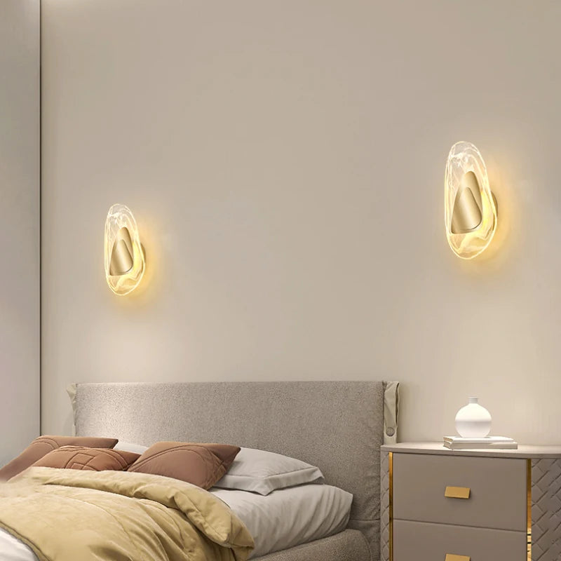 applique murale en verre transparent design moderne pour décoration intérieure - vue 4 sur 8