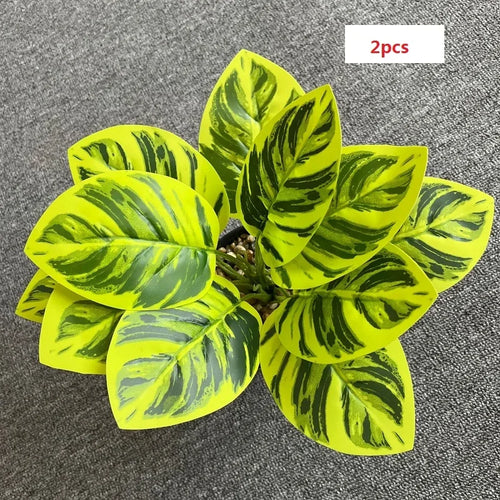 feuilles de phénix artificielles décoration verte en plastique - vue 23 sur 40