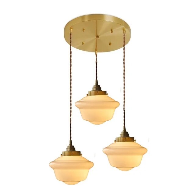 Suspension LED en verre blanc laiteux - vue 16 sur 30
