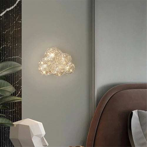 applique murale design italien en résine transparente style art déco - vue 3 sur 6