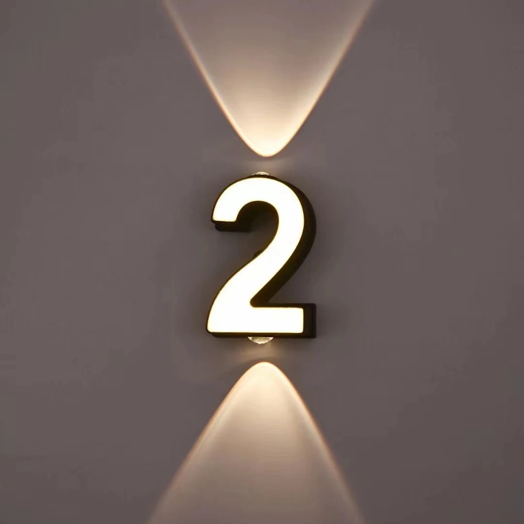 lampe numérique extérieure étanche led projection paysage signature moderne - vue 3 sur 15