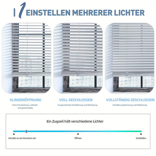 Store vénitien aluminium sans perçage pour fenêtre chambre - vue 3 sur 9