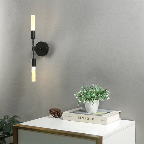 applique murale modernes minimalistes en verre 2 têtes - vue 6 sur 8