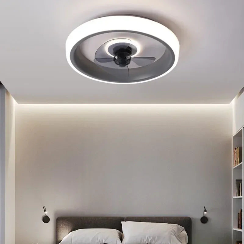 ventilateur silencieux avec lames invisibles et éclairage intégré - vue 2 sur 12
