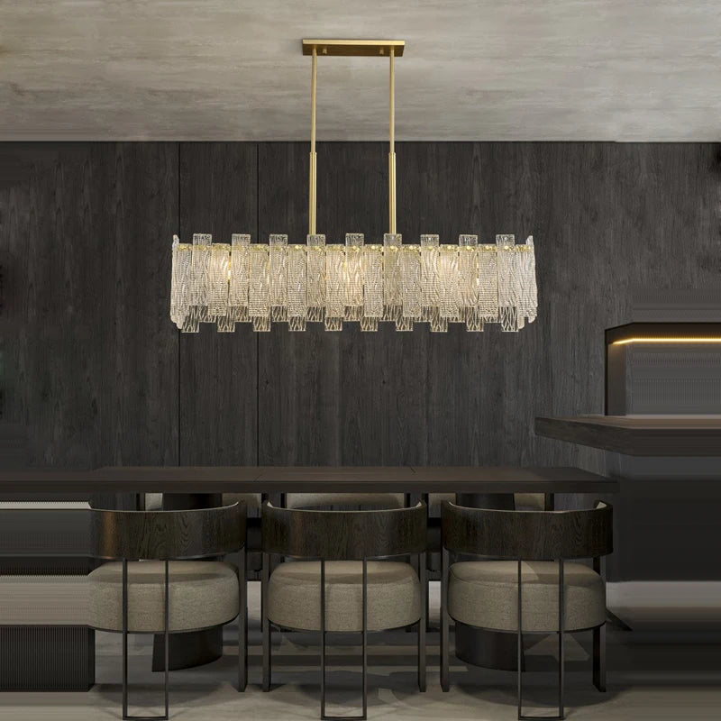 plafonnier design rond à couches en cuivre doré - vue 4 sur 22