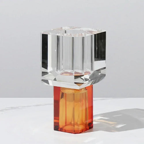 vase en verre cristal transparent pour décoration florale - vue 9 sur 11