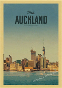 affiche vintage de voyage pour passionnés de tourisme