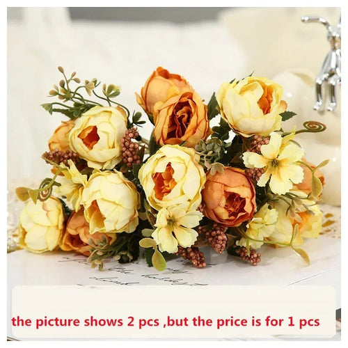 bouquet de pivoines artificielles pour décoration florale intérieure - vue 11 sur 12