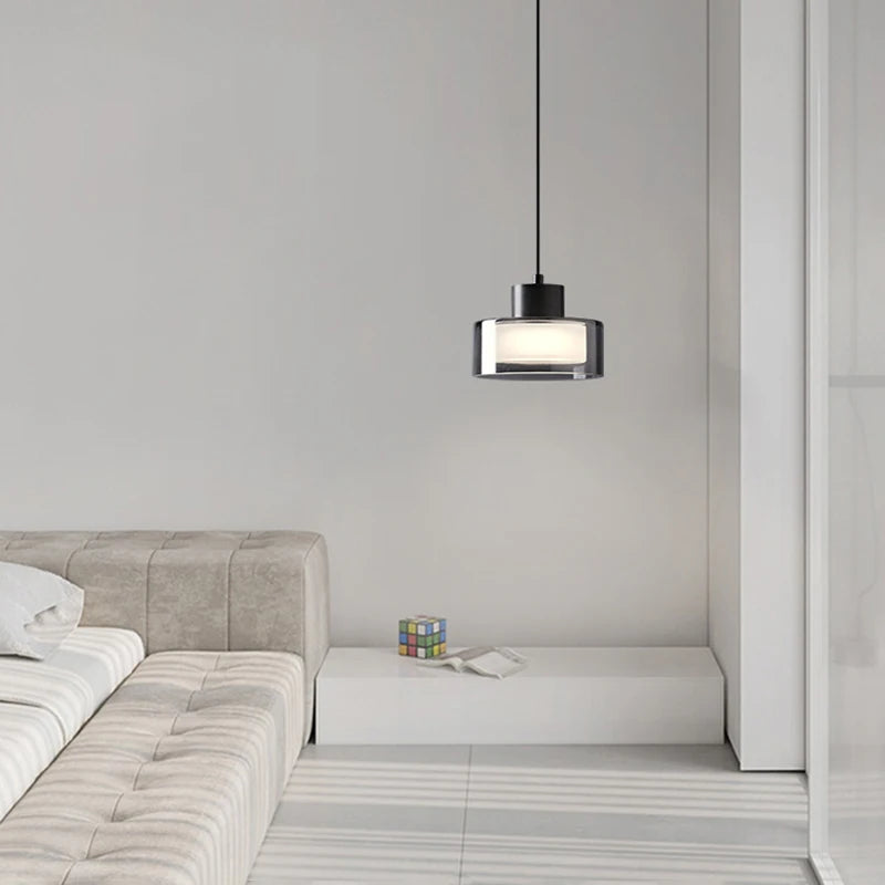 Suspension moderne créatif en verre led pour décoration maison - vue 5 sur 8