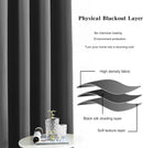 rideau occultant sur mesure extra long style moderne