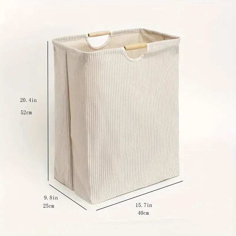 panier de rangement pliable grande capacité avec poignée - vue 5 sur 6