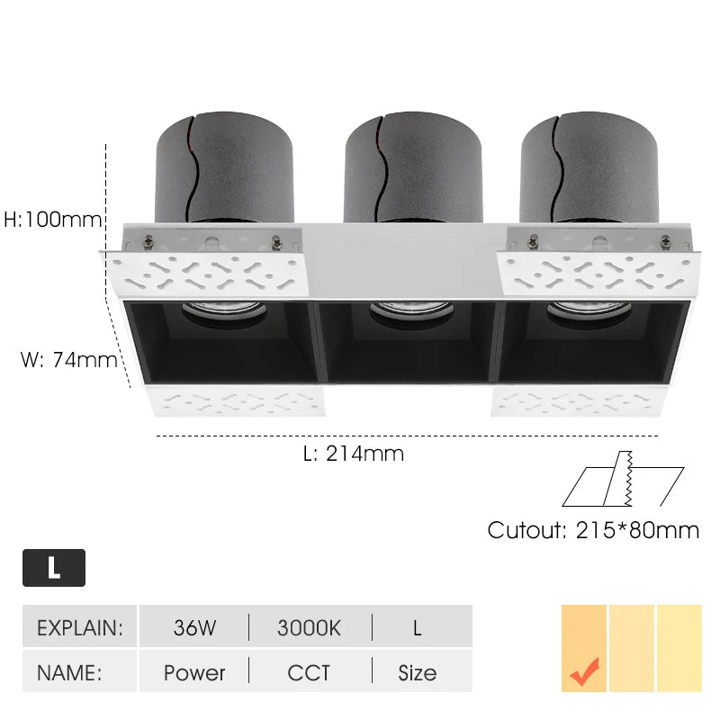 spot encastré design moderne pour éclairage intérieur élégant - vue 11 sur 12