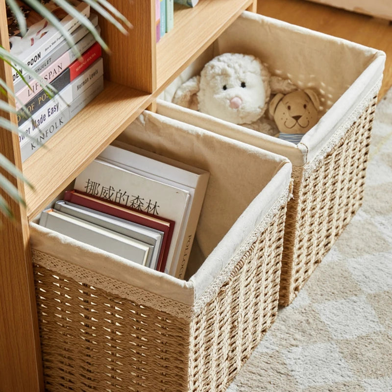 panier de pique-nique en osier pour rangement divers - vue 3 sur 21