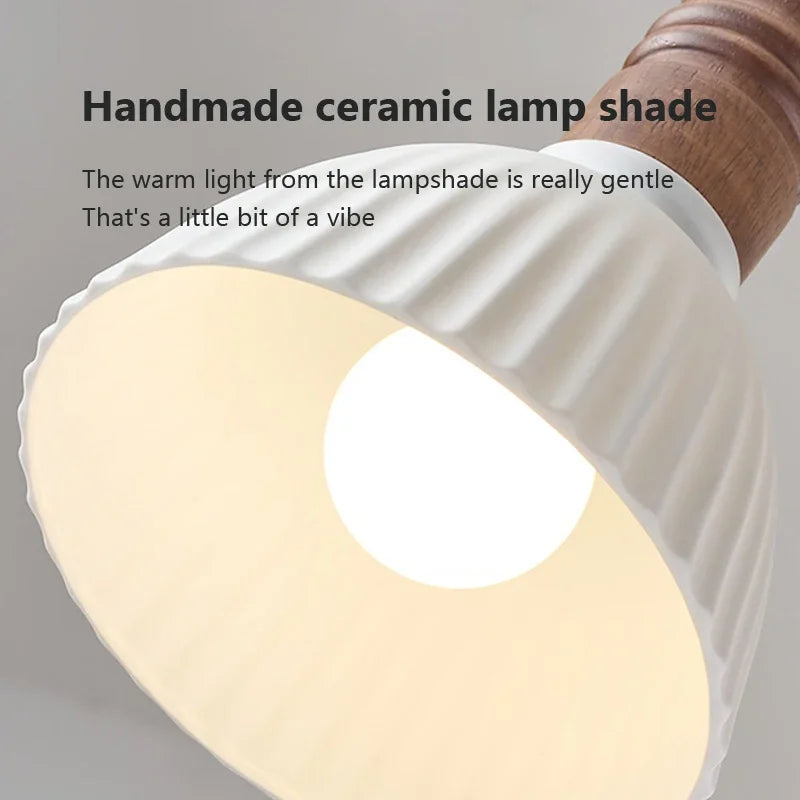 lustre nordique en bois massif pour décoration intérieure - vue 6 sur 14