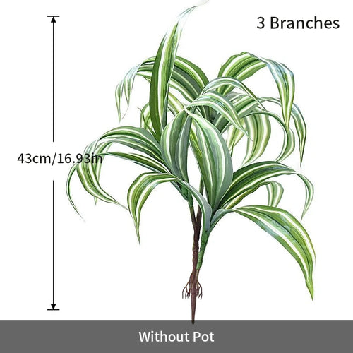 plante artificielle dracaena à trois fourches pour décoration intérieure - vue 6 sur 6
