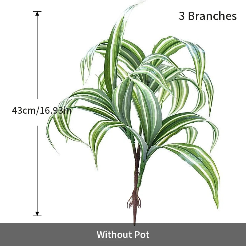 plante artificielle dracaena à trois fourches pour décoration intérieure - vue 6 sur 6