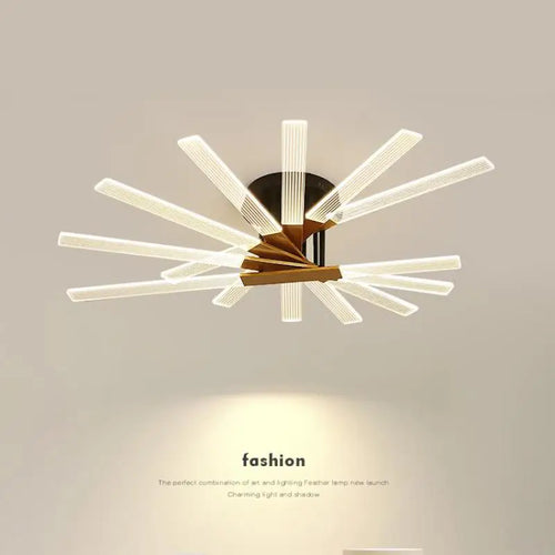 plafonnier led design en acrylique pour intérieur élégant - vue 2 sur 9