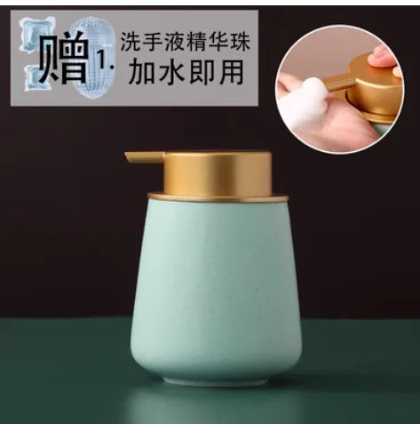 distributeur de savon portable en céramique 400 ml pour soins personnels - vue 27 sur 30