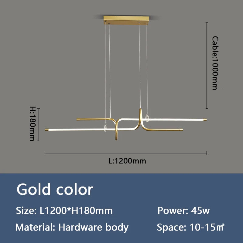 lustre moderne luxe suspendu éclairage design élégant