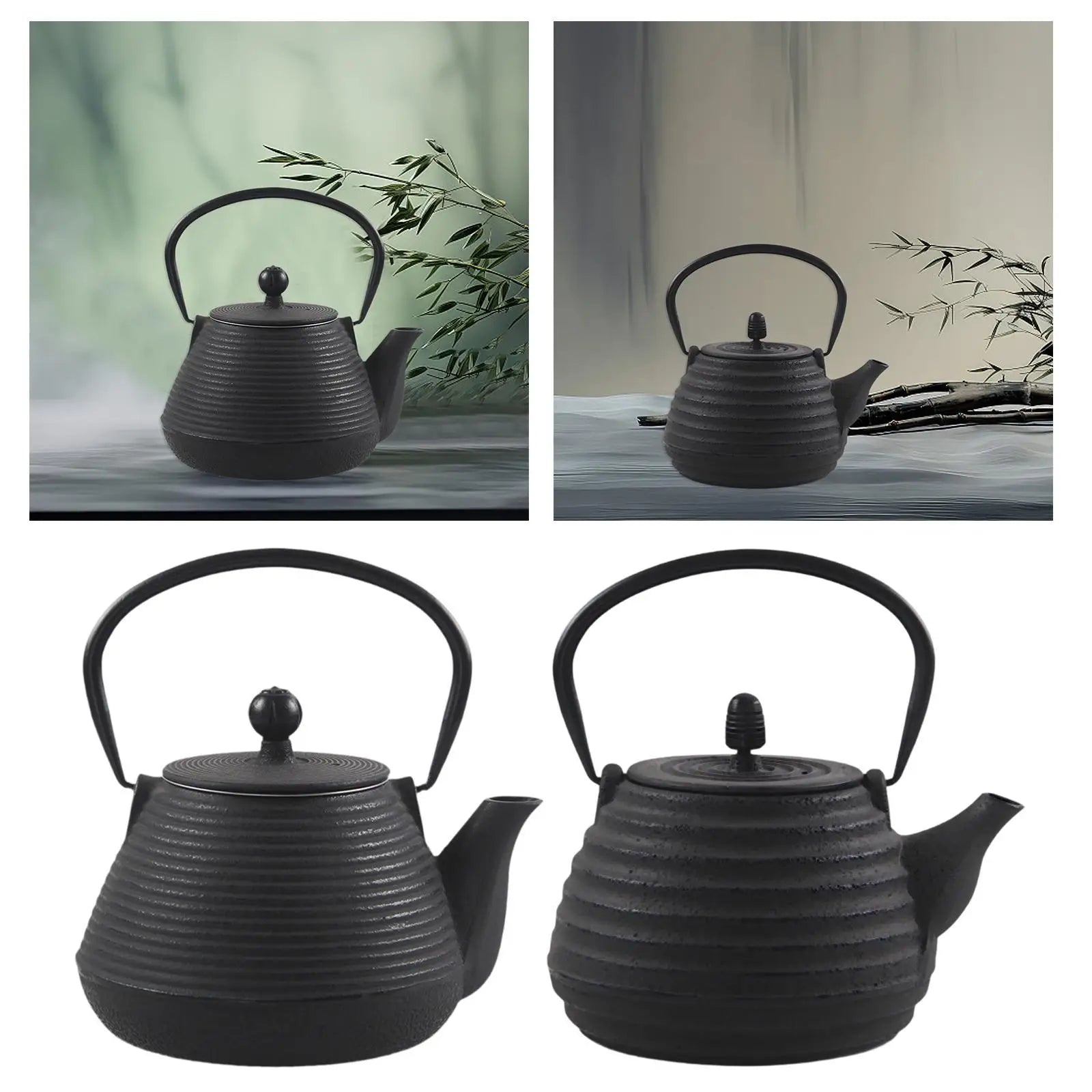 Bouilloire japonaise en fonte 1l avec infuseur thé - vue 5 sur 7
