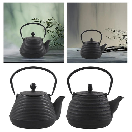 Bouilloire japonaise en fonte 1l avec infuseur thé - vue 6 sur 7