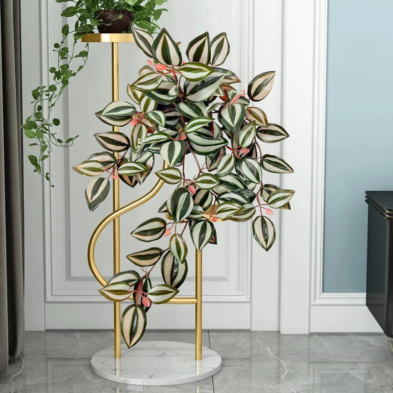 plante artificielle suspendue en faux rotin pour décoration intérieure et extérieure - vue 1 sur 9