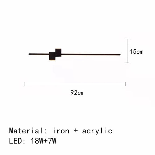 applique murale led minimaliste design artistique - vue 15 sur 15