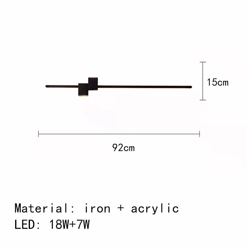 applique murale led minimaliste design artistique - vue 14 sur 15